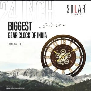 Wall Clock 24 Inches BIG - Solar Quartz